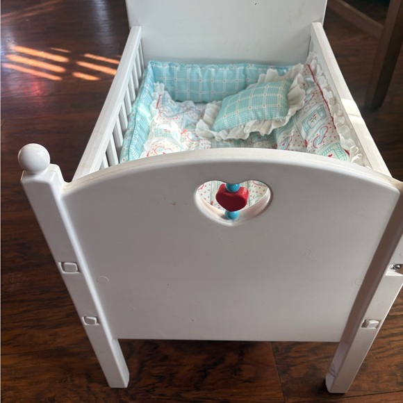 American Girl Bitty Baby White Crib Set